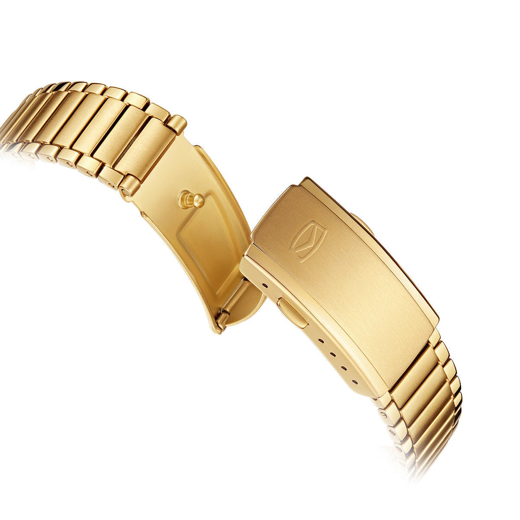 Day-date Calendar Tonneau Golden Watch 36mm