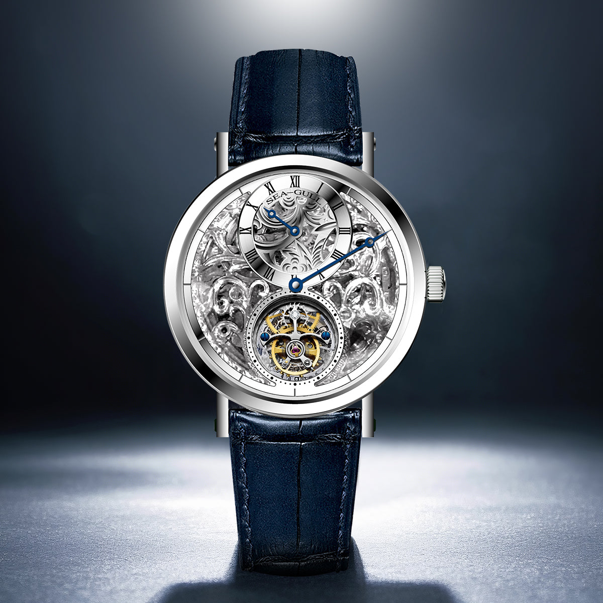 Artisan Heritage Series Skeleton Vine-Patterned Dial Eccentric Axis Tourbillon 39mm