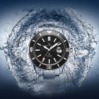 Ocean Series 200m Waterproof Magnified Date Window Dive Watch 44mm