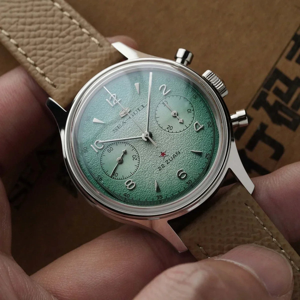 Seagull 1963 Aurora Edition Chronograph Watch 37.3mm