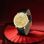 Ultra-thin Couple Watch 18K Gold Business Leisure Calendar 42mm/36mm