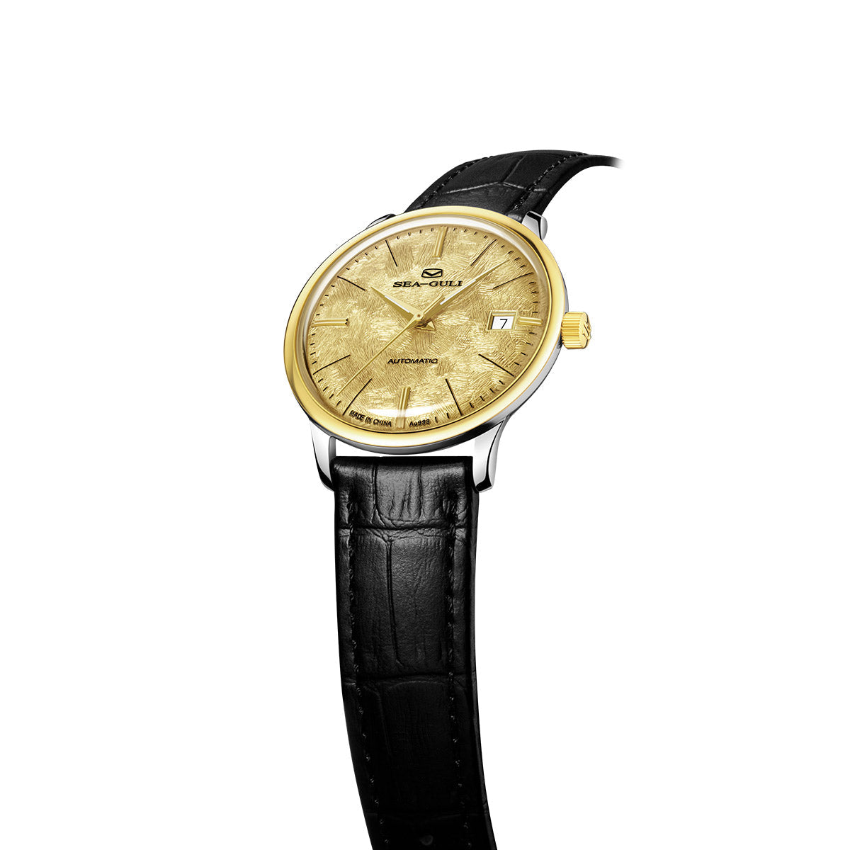 Ultra-thin Couple Watch 18K Gold Business Leisure Calendar 42mm/36mm