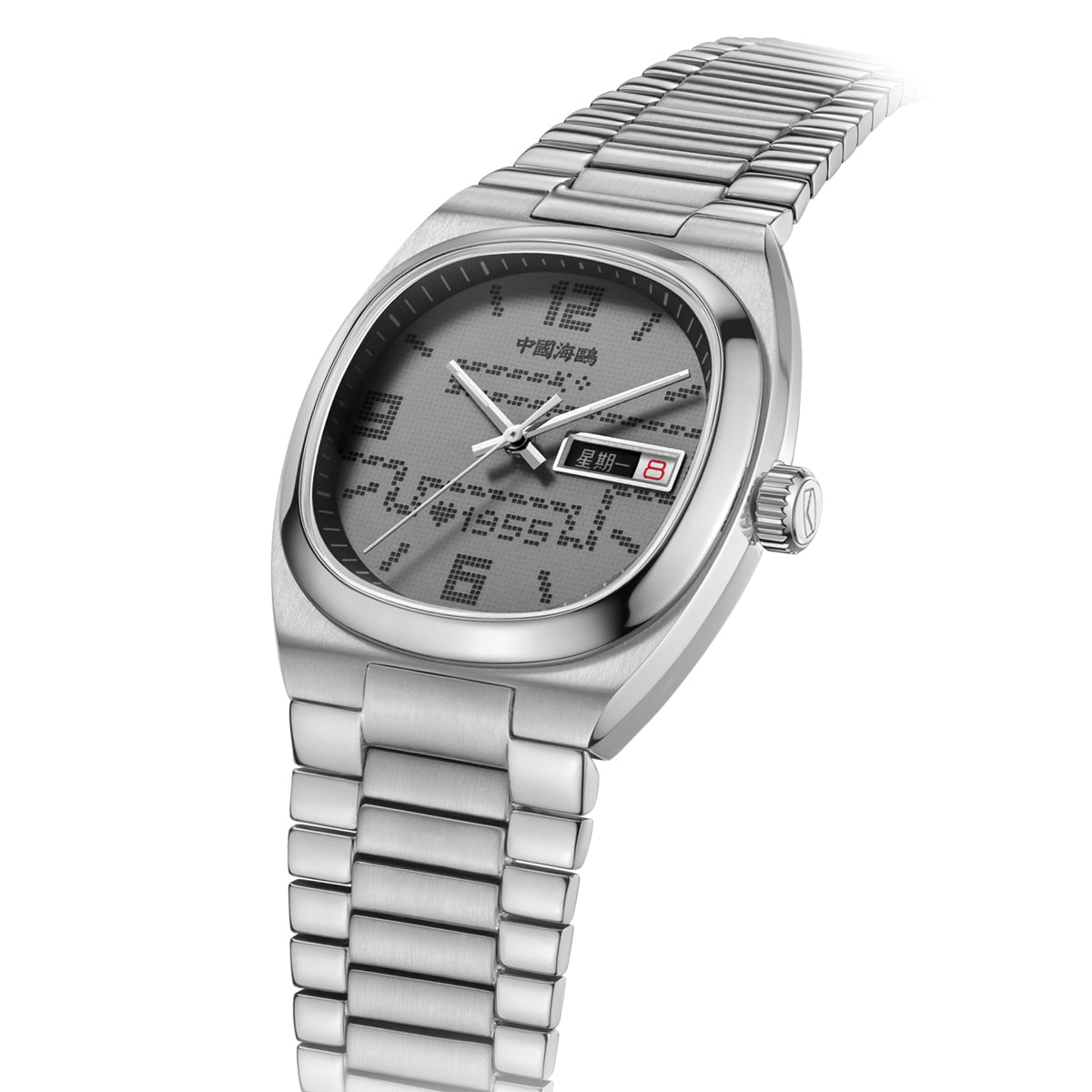 Gluttonous Snake Dial Day-date Calendar 70th Anniversary Edition Tonneau Watch 36mm