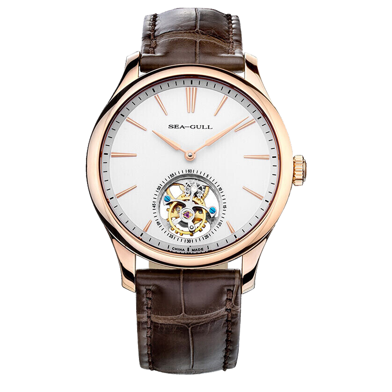 Heritage Series Off-center Tourbillon Watch Transparent Caseback 41mm
