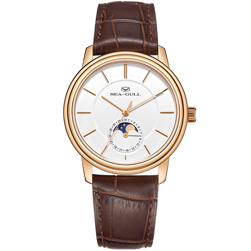 Ultra-thin Moon Phase Dress Watch 38mm