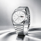 Ancient Cloud Motif Dial Date-day Calendar Reissue Automatic Dress Watch 38mm