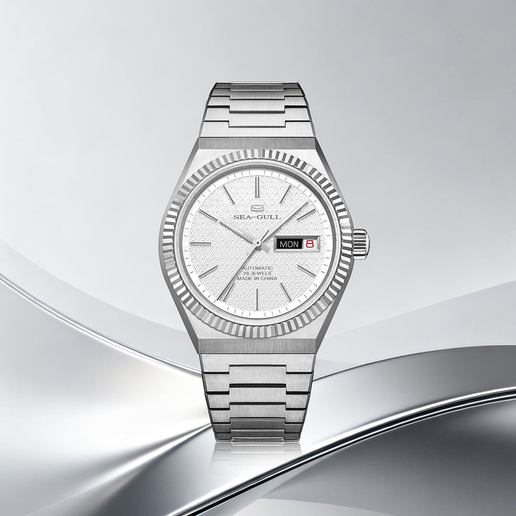 Ancient Cloud Motif Dial Date-day Calendar Reissue Automatic Dress Watch 38mm