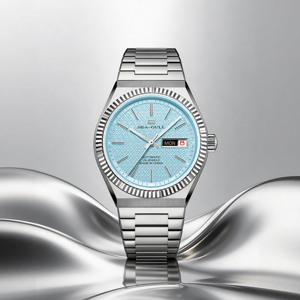 Ancient Cloud Motif Dial Date-day Calendar Reissue Automatic Dress Watch 38mm