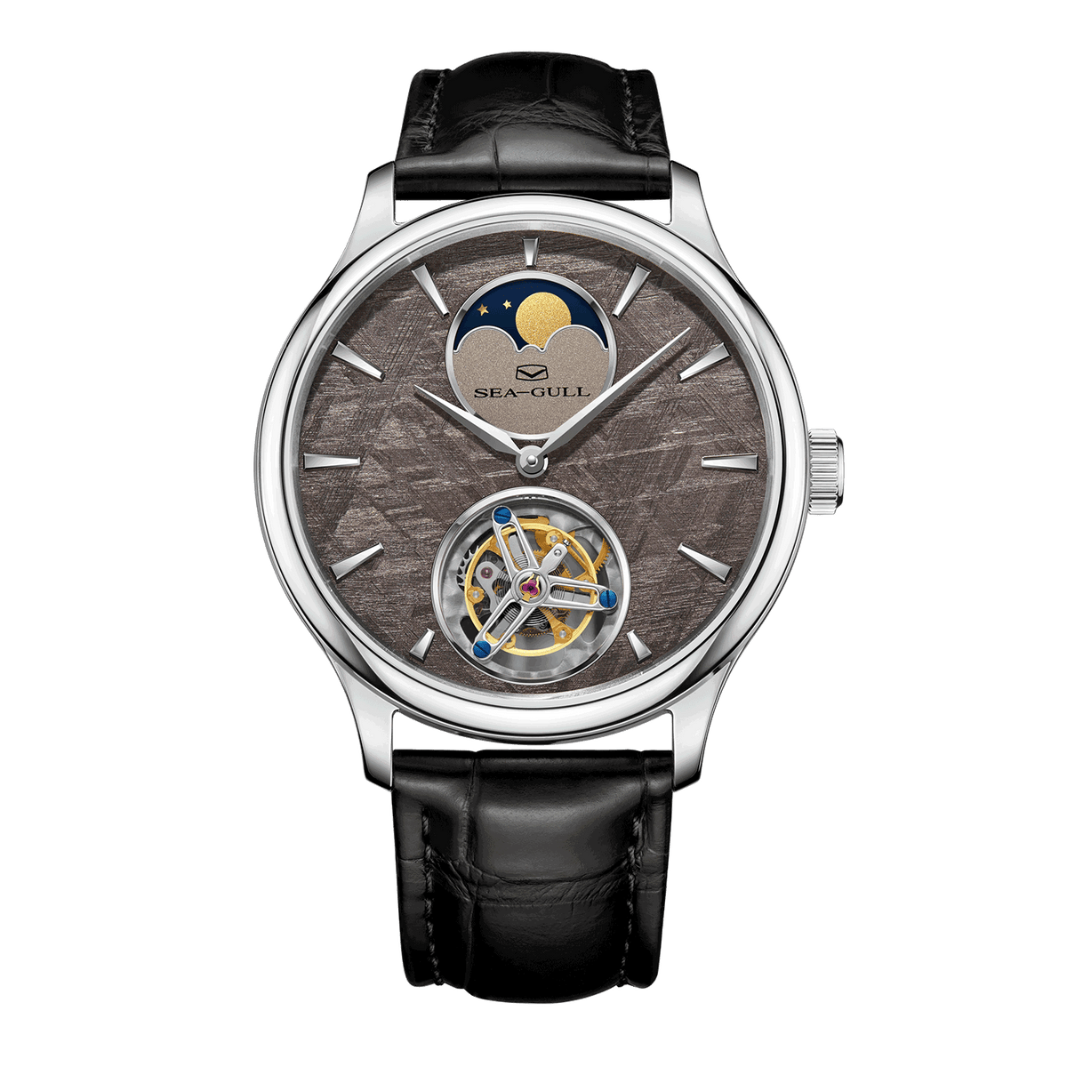 Artisan Heritage Series Meteorite Dial Moon Phase Coaxial Tourbillon Watch 42mm