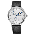 Moon Phase Calendar Power Reserve Indicator Business Watch 41mm