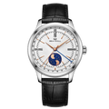 Dual-hemisphere Moon Display Calendar Business Leisure Dress Watch 41mm