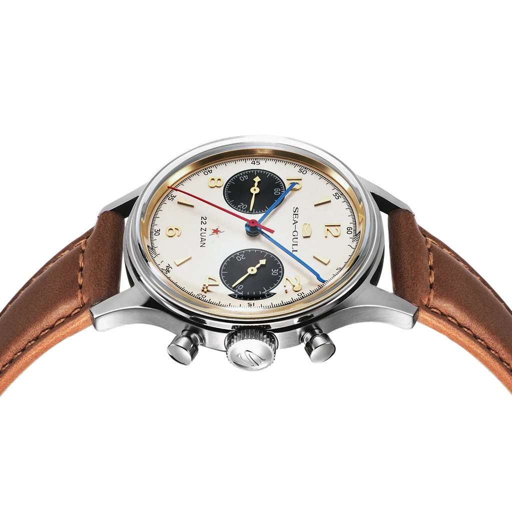 Seagull 1963 Polar Night Edition Panda Eye Chronograph Watch 37.3mm