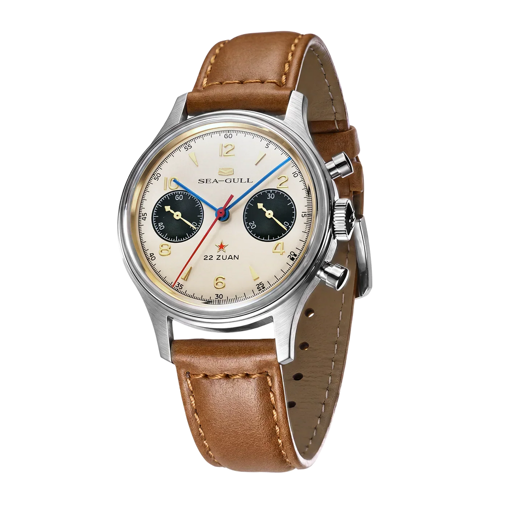 Seagull 1963 Polar Night Edition Panda Eye Chronograph Watch 37.3mm