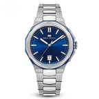 Extraordinary Series Polygonal Bezel Solid-color Sunburst Dial Dress Watch 40mm