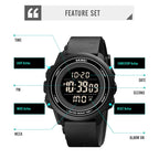 skmei-1736-triplicate-round-dial-timing-led-digital-display-luminous-electronic-watchrose-red-and-black