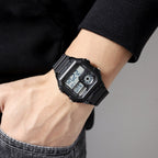 SKMEI 1998 Transparent Shell Ice Sensor Outdoor Sports Waterproof Multi-function Watch(Black)