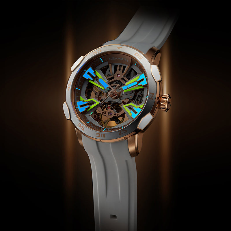 Edge Series Skeleton Dial 2022 MUSE Design Gold Award Couple Watch 44.5mm/40.5mm