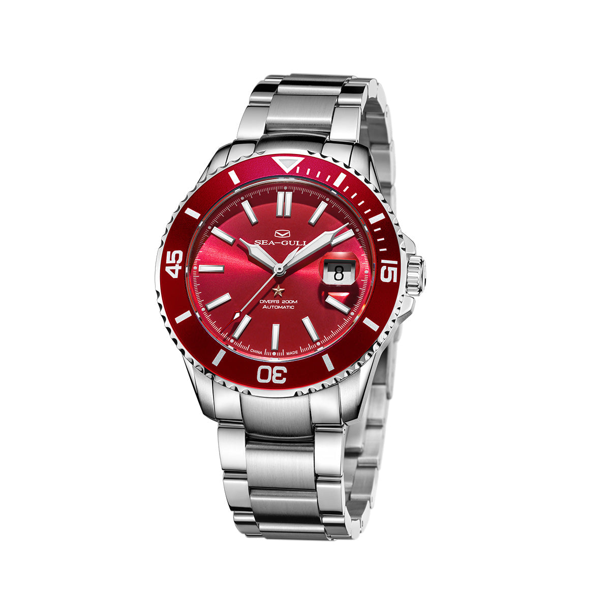 Ocean Series 200m Waterproof Engraved Caseback Diving Watch 44mm