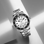 Ocean Series 100m Waterproof Rolling Panda Diver Watch 44.5mm