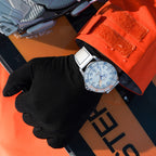 Ocean Series Pro Special Edition 300m Waterproof Titanium Alloy Case Ice-textured Dial Diving Watch 43mm