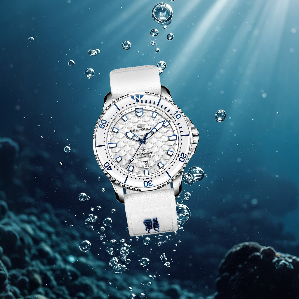 Ocean Series Pro "Dragon Kings of the Four Seas" Dragon-scale Dial 300m Waterproof Diving Watch 44mm