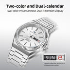 Bilingual Day-date Calendar Dress Watch 38mm